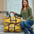 Mozambique Travel Bag with Yellow Red Green Swirl Design and Independence Day - Wonder Print Shop