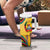 Mozambique Tumbler With Handle with Yellow Red Green Swirl Design and Independence Day - Wonder Print Shop