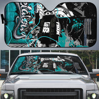 Urban Rebel Raccoon Auto Sun Shade Grunge Graffiti Street Art Abstract Collage Pop Culture