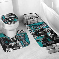 Urban Rebel Raccoon Bathroom Set Grunge Graffiti Street Art Abstract Collage Pop Culture