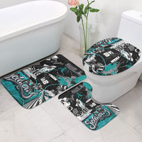 Urban Rebel Raccoon Bathroom Set Grunge Graffiti Street Art Abstract Collage Pop Culture