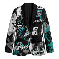Urban Rebel Raccoon Blazer Grunge Graffiti Street Art Abstract Collage Pop Culture