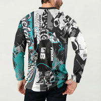 Urban Rebel Raccoon Button Sweatshirt Grunge Graffiti Street Art Abstract Collage Pop Culture