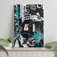 Urban Rebel Raccoon Canvas Wall Art Grunge Graffiti Street Art Abstract Collage Pop Culture