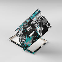 Urban Rebel Raccoon Canvas Wall Art Grunge Graffiti Street Art Abstract Collage Pop Culture