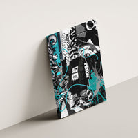 Urban Rebel Raccoon Canvas Wall Art Grunge Graffiti Street Art Abstract Collage Pop Culture
