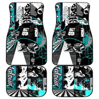 Urban Rebel Raccoon Car Mats Grunge Graffiti Street Art Abstract Collage Pop Culture