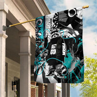 Urban Rebel Raccoon Garden Flag Grunge Graffiti Street Art Abstract Collage Pop Culture