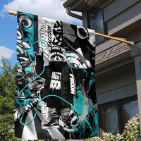 Urban Rebel Raccoon Garden Flag Grunge Graffiti Street Art Abstract Collage Pop Culture