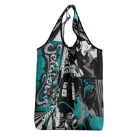 Urban Rebel Raccoon Grocery Bag Grunge Graffiti Street Art Abstract Collage Pop Culture
