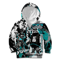Urban Rebel Raccoon Kid Hoodie Grunge Graffiti Street Art Abstract Collage Pop Culture