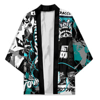 Urban Rebel Raccoon Kimono Grunge Graffiti Street Art Abstract Collage Pop Culture
