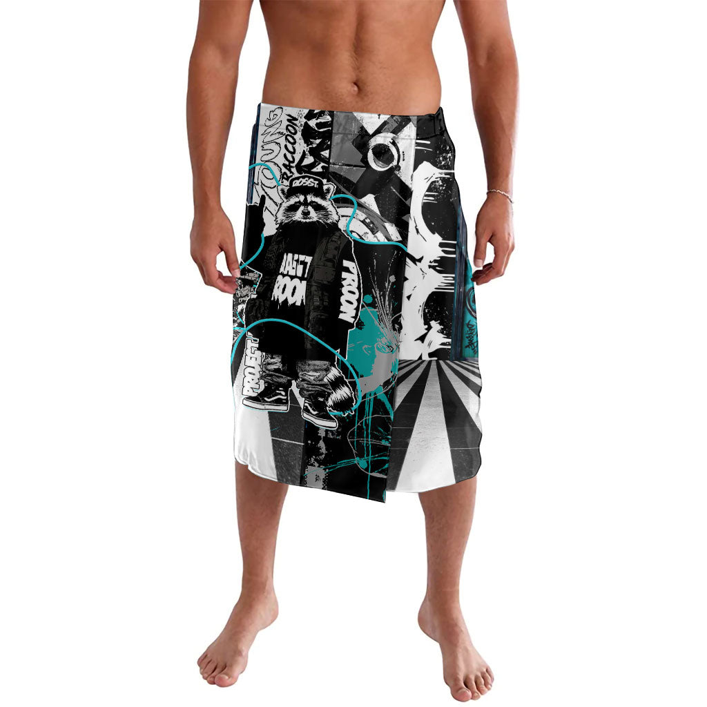 Urban Rebel Raccoon Lavalava Grunge Graffiti Street Art Abstract Collage Pop Culture