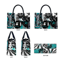 Urban Rebel Raccoon Leather Bag Grunge Graffiti Street Art Abstract Collage Pop Culture