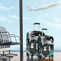 Urban Rebel Raccoon Luggage Cover Grunge Graffiti Street Art Abstract Collage Pop Culture