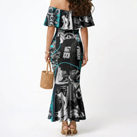 Urban Rebel Raccoon Mermaid Dress Grunge Graffiti Street Art Abstract Collage Pop Culture