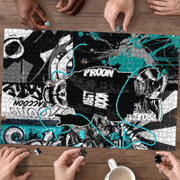 Urban Rebel Raccoon Puzzle Grunge Graffiti Street Art Abstract Collage Pop Culture