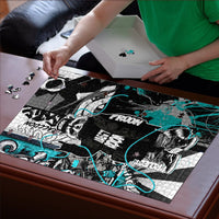 Urban Rebel Raccoon Puzzle Grunge Graffiti Street Art Abstract Collage Pop Culture