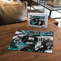 Urban Rebel Raccoon Puzzle Grunge Graffiti Street Art Abstract Collage Pop Culture