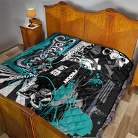 Urban Rebel Raccoon Quilt Grunge Graffiti Street Art Abstract Collage Pop Culture