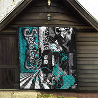 Urban Rebel Raccoon Quilt Grunge Graffiti Street Art Abstract Collage Pop Culture
