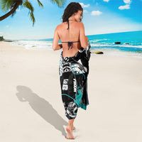 Urban Rebel Raccoon Sarong Grunge Graffiti Street Art Abstract Collage Pop Culture