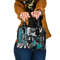Urban Rebel Raccoon Shoulder Handbag Grunge Graffiti Street Art Abstract Collage Pop Culture