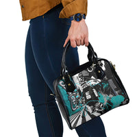 Urban Rebel Raccoon Shoulder Handbag Grunge Graffiti Street Art Abstract Collage Pop Culture