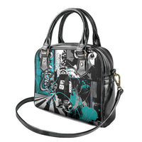 Urban Rebel Raccoon Shoulder Handbag Grunge Graffiti Street Art Abstract Collage Pop Culture