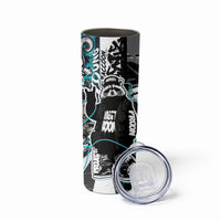 Urban Rebel Raccoon Skinny Tumbler Grunge Graffiti Street Art Abstract Collage Pop Culture