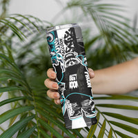 Urban Rebel Raccoon Skinny Tumbler Grunge Graffiti Street Art Abstract Collage Pop Culture
