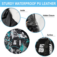 Urban Rebel Raccoon Spare Tire Cover Grunge Graffiti Street Art Abstract Collage Pop Culture