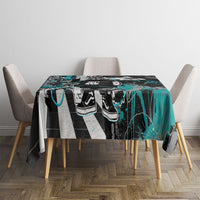 Urban Rebel Raccoon Tablecloth Grunge Graffiti Street Art Abstract Collage Pop Culture
