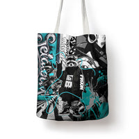 Urban Rebel Raccoon Tote Bag Grunge Graffiti Street Art Abstract Collage Pop Culture