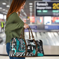 Urban Rebel Raccoon Travel Bag Grunge Graffiti Street Art Abstract Collage Pop Culture