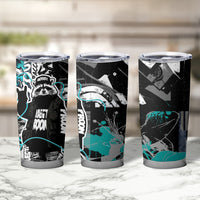 Urban Rebel Raccoon Tumbler Cup Grunge Graffiti Street Art Abstract Collage Pop Culture