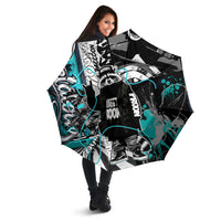 Urban Rebel Raccoon Umbrella Grunge Graffiti Street Art Abstract Collage Pop Culture