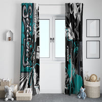 Urban Rebel Raccoon Window Curtain Grunge Graffiti Street Art Abstract Collage Pop Culture