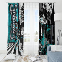 Urban Rebel Raccoon Window Curtain Grunge Graffiti Street Art Abstract Collage Pop Culture