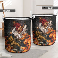 Bellerophon Vs Chimera Greek Mythology Laundry Basket Pegasus Monster Battle Epic