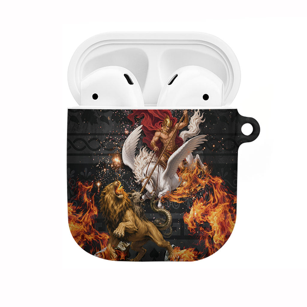 Bellerophon Vs Chimera Greek Mythology AirPods Case Pegasus Monster Battle Epic
