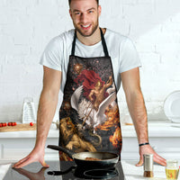 Bellerophon Vs Chimera Greek Mythology Apron Pegasus Monster Battle Epic