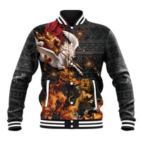 Bellerophon Vs Chimera Greek Mythology Baseball Jacket Pegasus Monster Battle Epic