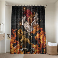 Bellerophon Vs Chimera Greek Mythology Bathroom Set Pegasus Monster Battle Epic