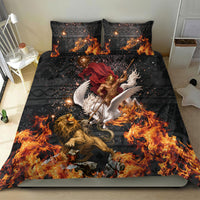 Bellerophon Vs Chimera Greek Mythology Bedding Set Pegasus Monster Battle Epic