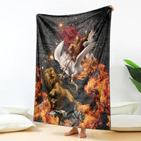 Bellerophon Vs Chimera Greek Mythology Blanket Pegasus Monster Battle Epic