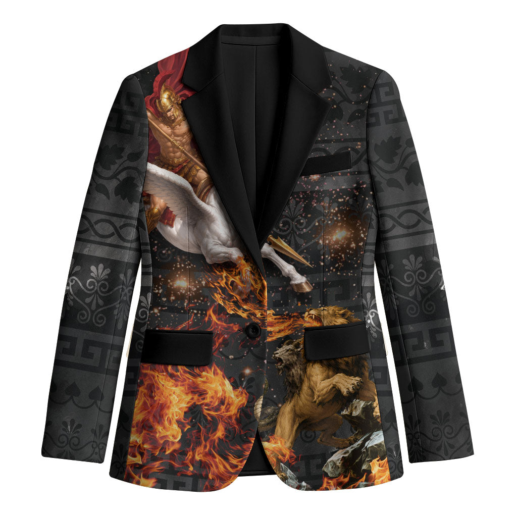 Bellerophon Vs Chimera Greek Mythology Blazer Pegasus Monster Battle Epic