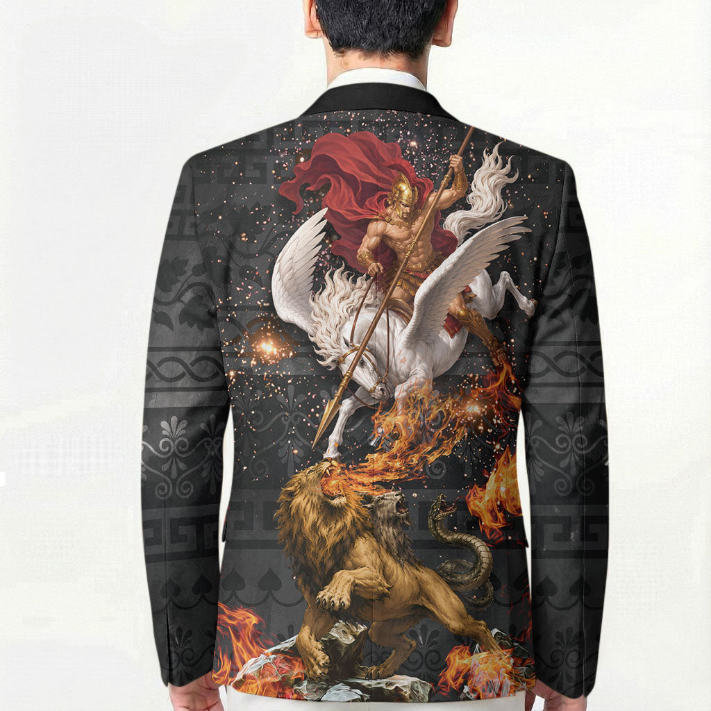 Bellerophon Vs Chimera Greek Mythology Blazer Pegasus Monster Battle Epic