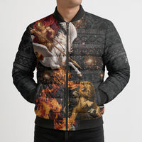 Bellerophon Vs Chimera Greek Mythology Bomber Puffer Jacket Pegasus Monster Battle Epic
