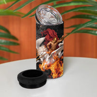 Bellerophon Vs Chimera Greek Mythology 4 in 1 Can Cooler Tumbler Pegasus Monster Battle Epic